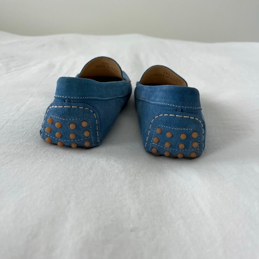 M. Gemi The Felize Suede Blue Moccasin Loafer Shoes Size 38.5 / US 8 - Picture 5 of 10